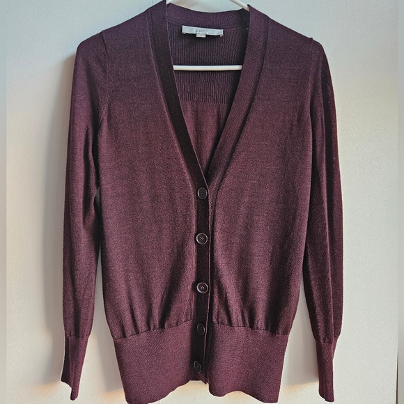 Loft V-Neck Button-Down Cardigan in Women's Small - Picture 1 of 14